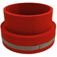 zaun|zu® Sichtschutzstreifen 255 x 19 cm Rot Kunststoff 2 St.
