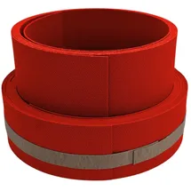 zaun|zu® Sichtschutzstreifen 255 x 19 cm Rot Kunststoff 2 St.