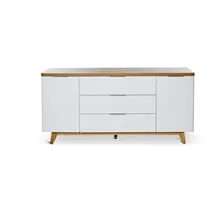 Jahnke Libre 160 x 77,4 x 39 cm Braun / Weiß