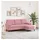 vidaXL 3-Sitzer-Sofa mit Hocker Rosa 180 cm Samt