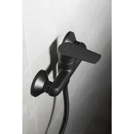 a&n&a aQualine Lotta Duscharmatur Wandmontage Schwarz matt LT611B