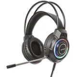 Manhattan RGB LED Over-Ear USB Gaming-Headset Kabelgebunden