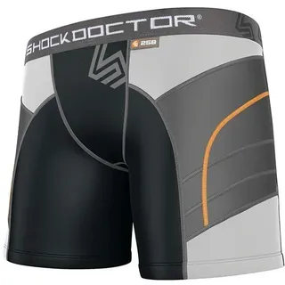 Shock Doctor Damen Schutzkleidung Ultra Doppel Kompressions-Sliding-Short, Black, L, 258P-BK