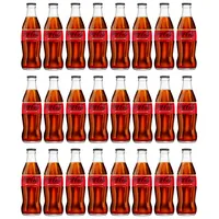 24er-Pack Coca-Cola Getränk Null Zucker Null Koffein,330ml Einweg-Glasflasche