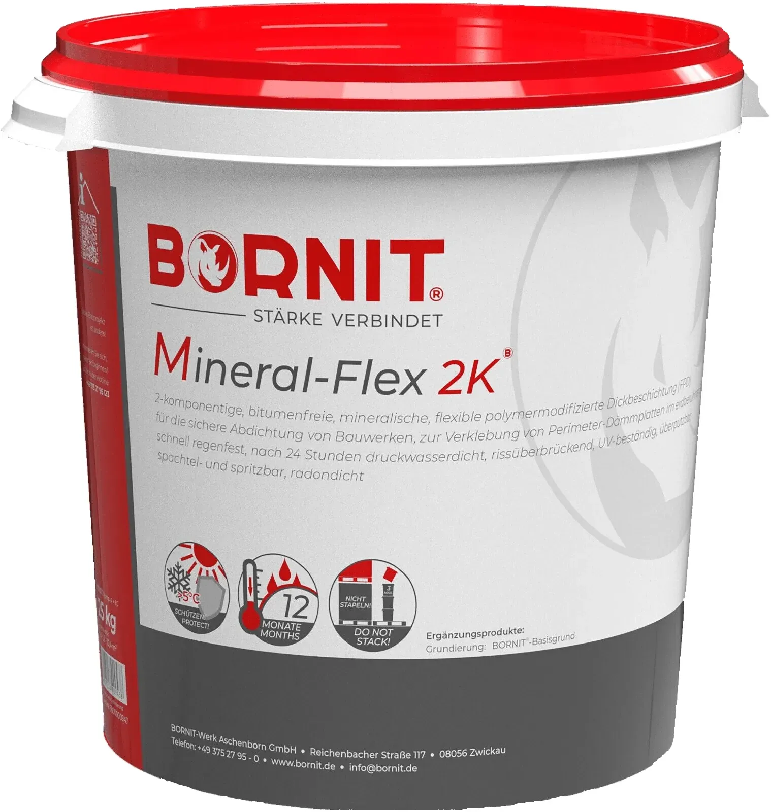 BORNIT Mineral-Flex 2K - bitumenfreie Dickbeschichtung - 25kg