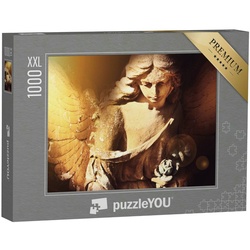 puzzleYOU Puzzle Puzzle 1000 Teile XXL „Engel im Sonnenlicht, antike Statue“, 1000 Puzzleteile, puzzleYOU-Kollektionen Engel