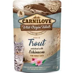 Katzen - Nassfutter CARNILOVE Adult Trout & Echinacea, 85 g