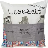 Hergo Creation Lesekissen 60 x 40 cm Grau