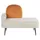 Beliani Chaiselongue Samtstoff Orange