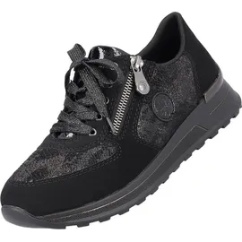 Rieker Damen N1411 Sneaker, Schwarz, 36 EU - 36