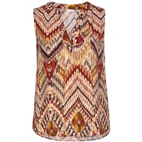 LASCANA Blusentop Damen braun-bedruckt Gr.44