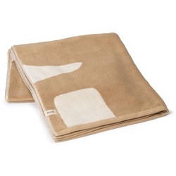 Ferm Living - Ebb Badetuch 140 x 70 cm, sand / naturweiß