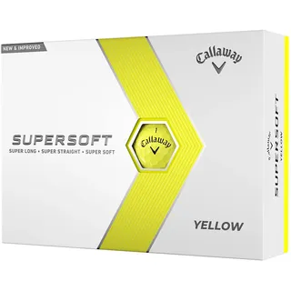Callaway Supersoft Golfbälle, 12B, Gelb