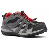 Columbia Redmond WP wasserdichte Wanderschuhe für Kinder, Schwarz (Black x Flame C), 25 EU