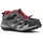 Columbia Redmond WP wasserdichte Wanderschuhe für Kinder, Schwarz (Black x Flame C), 25 EU
