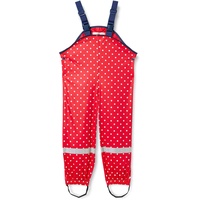 Playshoes Mädchen Regenlatzhose mit Punkten 405427, 8 - Rot, 128