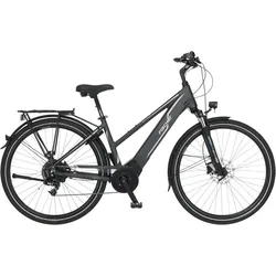 FISCHER Damen Trekking E-Bike VIATOR 5.0i grau 28 Zoll RH 49 cm 504 Wh 49