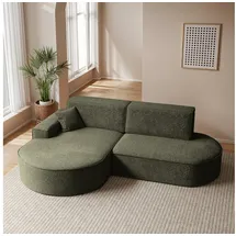 kaiser möbel Ecksofa Modena Pro mit Schlaffunktion und Bettkasten stoff Poso,Arena,Salvador, Hochwertiger HR-Schaum, Wellenunterfederung Typ B, Elegantes grün