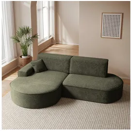 kaiser möbel Ecksofa Modena Pro mit Schlaffunktion und Bettkasten stoff Poso,Arena,Salvador, Hochwertiger HR-Schaum, Wellenunterfederung Typ B, Elegantes grün