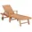vidaXL Sonnenliegen 2 Stk. Massivholz Teak