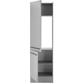 BASIC by Balculina Kühlumbauschrank Denver 60 x 211 x 57 cm Grau