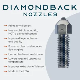 us synthetic DiamondBack K1 Compatible Nozzle, ⌀ 0.6mm