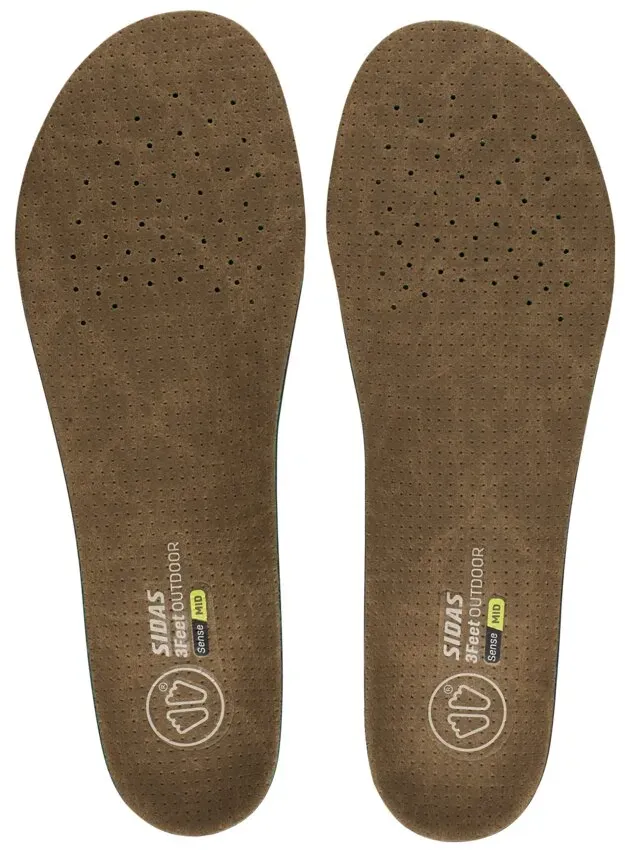 Sidas 3Feet Outdoor Sense Mid Wander-Einlegesohlen - XS - braun