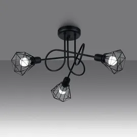 Sollux Kronleuchter ARTEMIS 3S schwarz
