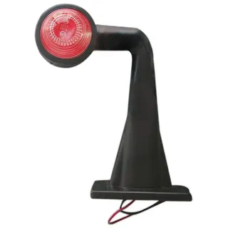 PRO PLUS ProPlus 343719 Umrissleuchte rot/weiß 185mm Positionsleuchte rechtwinklige Ausführung Begrenzungsleuchte für Anhänger