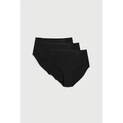 Shapingslip YSABEL MORA, Damen, Gr. XXL, schwarz, Obermaterial: 75% Polyamid, 25% Elasthan, unifarben, Unterhosen, aus verstärktem Material und mit bedeckter, hochgeschnittener Passform
