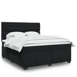 vidaXL Boxspringbett 180 x 200 cm Schwarz