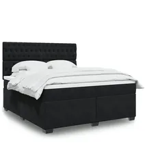 vidaXL Boxspringbett 180 x 200 cm Schwarz