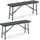 Relaxdays Bierbank 102 x 42 x 25 cm Grau