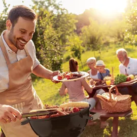 Relaxdays Kugelgrill Ø 44 cm schwarz