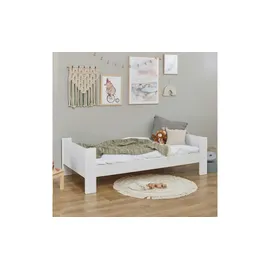 Hoppekids Kinderbett Juniorbett 90 x 200 cm MDF lackiert weiß