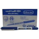 Uni-Ball eye micro UB-150 Tintenroller silber 0,2 mm, Schreibfarbe: blau, 12 St.