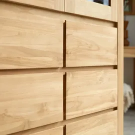 Tikamoon Geschirrschrank aus massivem Teakholz Eden