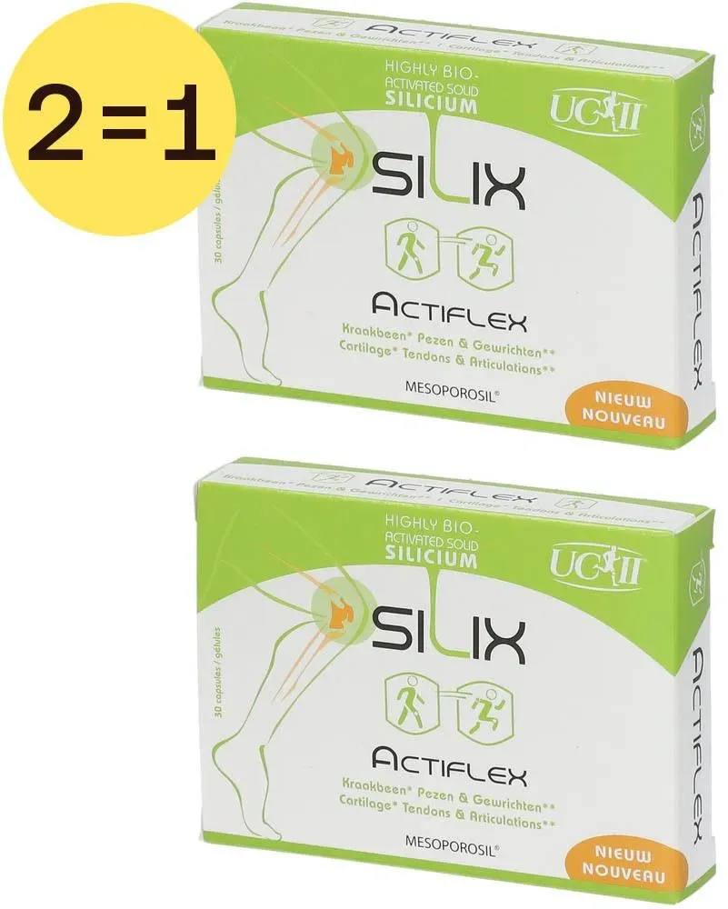 Silix Actiflex | Kraakbeen, Pezen & Gewrichten | Silicium & Collageen 2x30 St Ovale tabletten