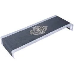 Tischläufer GO-DE, grau, B:40cm L:140cm, Obermaterial: 100% Polyester, Tischdecken, vielseitig verwendbar