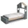 CaliCosy Kinderbett AMAYA 90 x 190 cm Holz lackiert Khaki