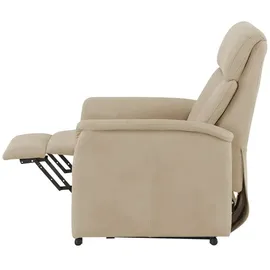 Nils Olsen Fernsehsessel Agda Mikrofaser 87 x 106 x 85 cm Creme elektrisch