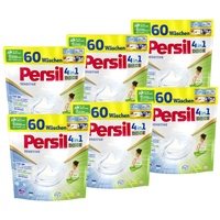 Persil Sensitive 4in1 DISCS Vollwaschmittel 360 WL (6 x 60 Waschladungen), Waschmittel für Allergiker & Babys, mit beruhigender Aloe vera für sensible Haut, effektiv von 20 °C bis 95 °C