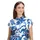 Betty & Co Hemdbluse mit Print Blau/Weiß 40