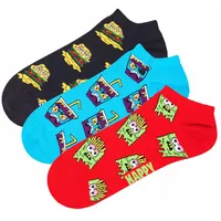Happy Socks Sneakersocken 3er Pack Mehrfarbig 41-43