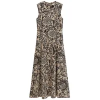 Marc O'Polo Druckkleid Midi Braun 34