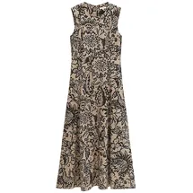 Marc O'Polo Druckkleid Midi Braun 34