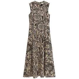 Marc O'Polo Druckkleid Midi Braun 34