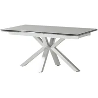 Höffner Säulentisch ¦ grau ¦ Maße (cm): B: 90