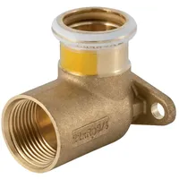 Geberit Mapress Kupfer Anschlusswinkel 90 Grad Gas CW602N, d 15mm, Rp 1/2′′, L1 4,3cm