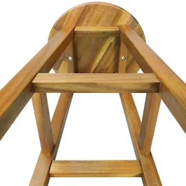 CASARIA 4er Set Barhocker Barstuhl Akazie Holz Massiv